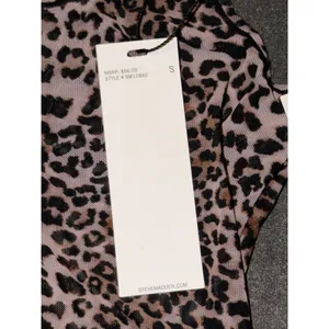 Steve Madden Womens Feathered Leopard Mesh Bodysuit SM11840 Brown Animal Sz S thumbnail 5