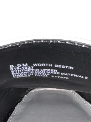 Worthington Destin Women’s 8.5 Loafer Mules Black White Patent Penny NWT thumbnail 8