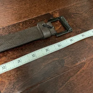 Betsey Johnson Dark Brown Belt With Leopard Interior Print 38” thumbnail 6