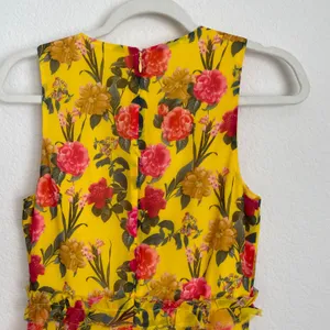Lovers + Friends revolve Dipinto Oro Yellow Floral Ruffle Maxi Dress thumbnail 11