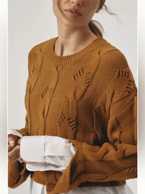 Anthropologie Pilcro Cable Twofer Sweater thumbnail 4