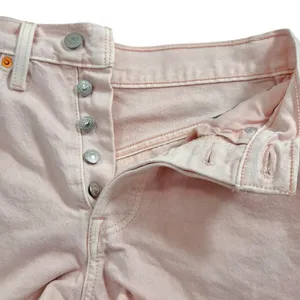 Levi’s Pink 501 Button Fly Denim Shorts‎ thumbnail 4
