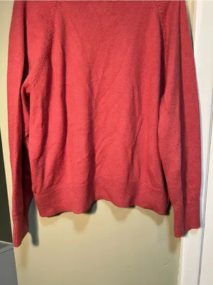Old Navy Women's Size Large SoSoft Loose V-Neck Sweater Mauve Rose‎ Pink Stretch thumbnail 7