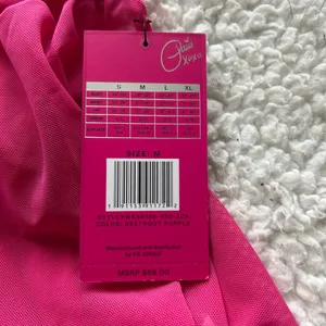NWT Paris Hilton Pink mesh lounge set Size M thumbnail 3
