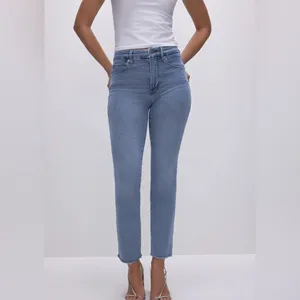 Good American Good Legs Straight Jeans Size 12 Blue 449 thumbnail 4