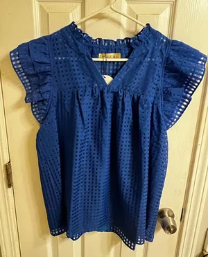 Royal Blue Top Size L thumbnail 1