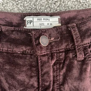 We The Free Free People Brown Velour Skinny Jean thumbnail 2