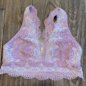 Victorias Secret purple lace bralette boho size medium thumbnail 6