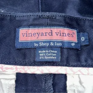 Vineyard Vines Women’s Size 0 Navy Blue Cotton Twill Mini Skirt thumbnail 4