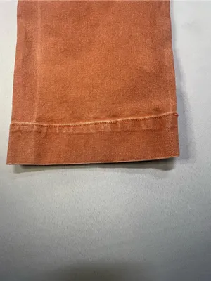 Madewell Emmett Wide Leg Crop Rust Orange Canvas High Rise Pants Size 25 thumbnail 5