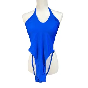 Motel Marjorie One Piece Halter Swimsuit in Royal Blue Size Small NWT thumbnail 2