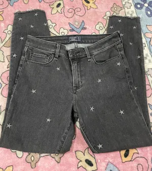 Abercrombie Jeans Straight star Gray Size 27 thumbnail 1