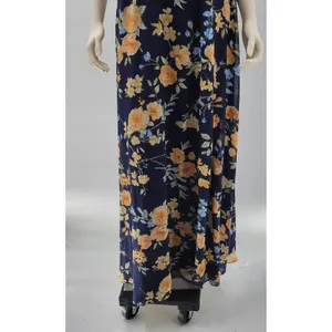 Lulus Elegant Admiration Maxi One Shoulder Dress XL Navy Floral Wedding Guest thumbnail 10