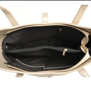 Women’s Faux Leather Handbag Tan thumbnail 3