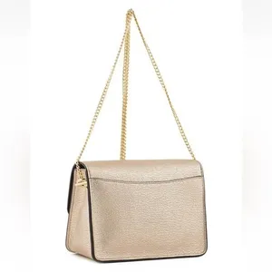 Coach Women's Turnlock Chain Crossbody Leather Bag, Platinum/Gold, NWOT thumbnail 6