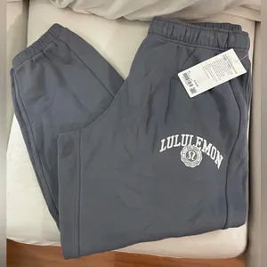 Lululemon NWT Scuba Mid Rise Oversized Fleece Joggers Graphic Solar Grey Size XL thumbnail 14