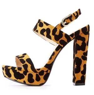 Charlotte Russe 🆕 Leopard Print Platform Sandals thumbnail 1