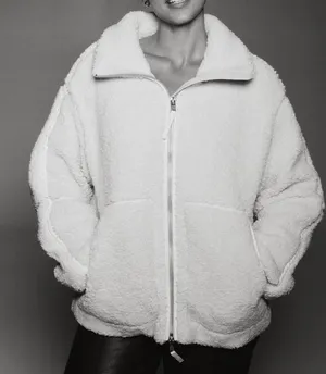 Loose Fit Teddy Jacket thumbnail 1