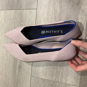 Rothy's The Point shoe in light pink thumbnail 9