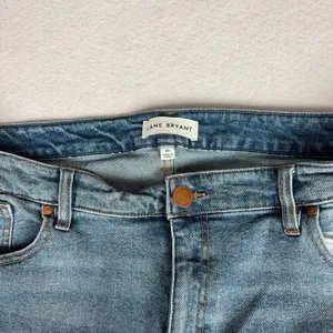 Lane Bryant Signature Fit Mid-Rise Flare Jean Women's 20S Blue Distressed Casual thumbnail 3