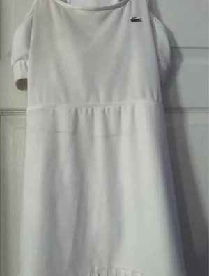 Lacoste Sport racerback tennis dress with a pleated hem is a size 10. thumbnail 2