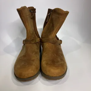 Eddie Bauer cognac leather boots women's size 11 casual cottagecore‎ neutral thumbnail 2