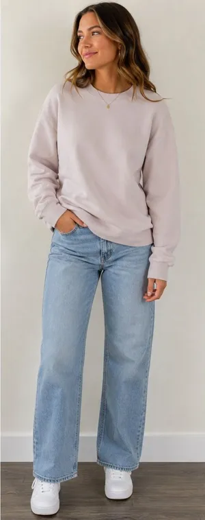 Abercrombie & Fitch Soft‎ A&F Collection Crewneck Sweatshirt Taupe XL thumbnail 1