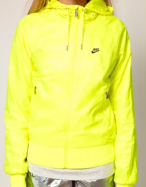 Nike “Windrunner” y2k rain‎ jacket – neon yellow, Small thumbnail 1