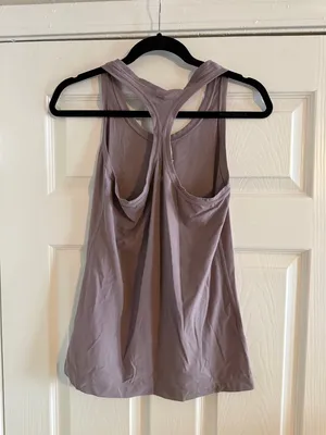 Light Purple Lululemon Racerback Full Length Tank‎ Top Size 10 thumbnail 3