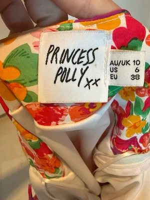 Princess Polly Floral Dress in White, Red, Orange, Pink & Green thumbnail 3