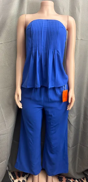 New size medium stretchy two piece set Blue thumbnail 1