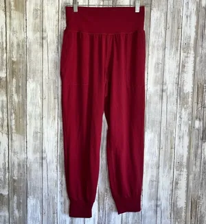 Athleta Red Ultra High Rise Elation Crop Joggers •Small thumbnail 2