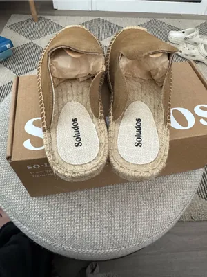 Soludos Womens Espadrilles The Smoking Mule Miel Brown 6 - 6.5 New thumbnail 4