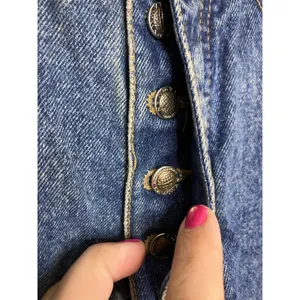 Lawman Jeans Women 7 Blue Good Vintage High Waist Tapered Leg Button Fly Western thumbnail 3