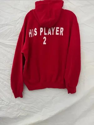 Women’s Red Pullover Sweatshirt Size XL thumbnail 3