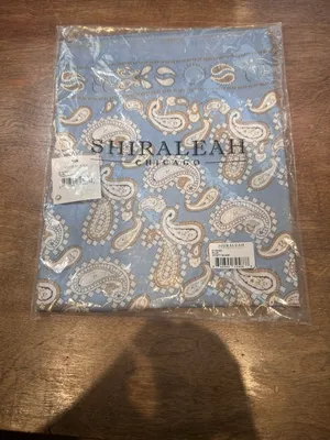 Shiraleah Chicago Wyatt Scarf Blue Paisley Woven Square Scarf Womens 07-28-021 thumbnail 2
