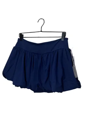 Anthropologie Daily Practice Bubble Mini Skirt in Waypoint - Navy M NWT thumbnail 4