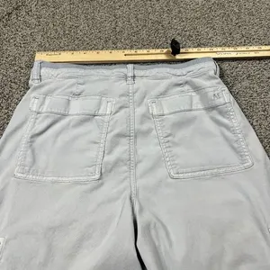 American Eagle Pants Light Blue Cargo Baggy Wide Leg Stretch thumbnail 5