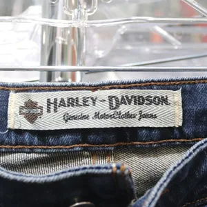 Harley Davidson Blue Straight Leg Jeans Mid Rise Denim Sz 8 thumbnail 6