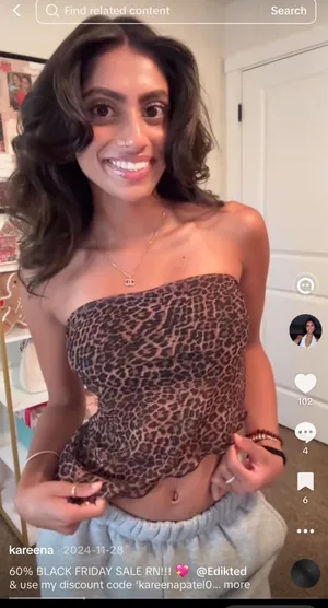 Edikted Leopard Tube Top Print Mesh Asymmetrical thumbnail 1