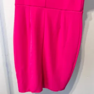 A’GACI Fuchsia Pink Ruffle Delight Dress Large NWT thumbnail 6