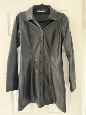 Abercrombie Leather Dress Mini Vegan thumbnail 4