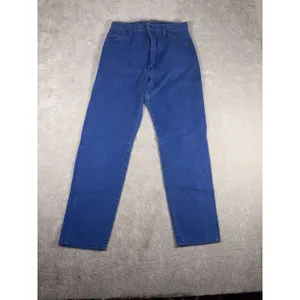 VTG Women's 90s Blue Denim Wrangler‎ Jeans WPL6428 15x32 (30x32) Cowgirl Cut thumbnail 2