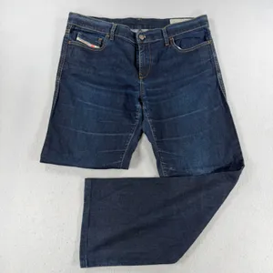 Y2k Diesel Industry Womens Dark Wash Stretch Straight Leg Jeans Size 33 x 32 thumbnail 2