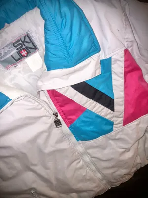 Women’s Vintage Ski Jacket Medium/Large Ski Lion White thumbnail 4