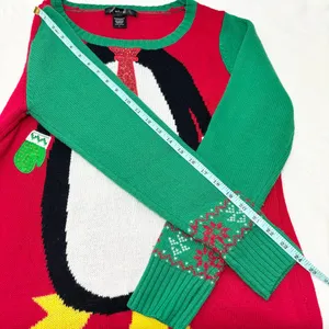 UNITED STATES SWEATERS Penguin Holiday Christmas Xmas‎ Tunic Sweater Women L thumbnail 7