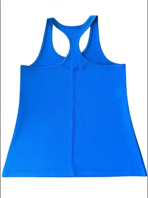 Nike Dri-FIT Blue Racerback Tank Top Women’s Athletic Workout Top thumbnail 2