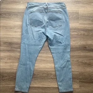 Good American Blue Skinny Jeans 18 with Light Wash Good Legs High Rise thumbnail 2