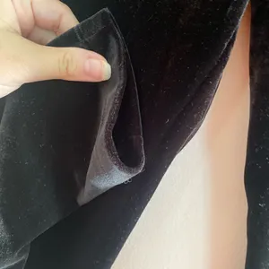 Express Velvet Leggings Full Length Size Medium Black 32" Inseam thumbnail 6