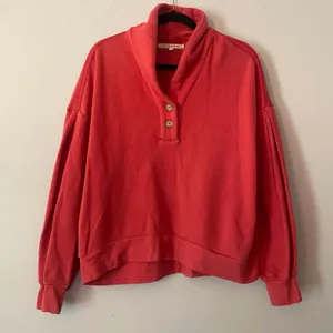 Xirena Pink Buttoned Pullover Kass Sweatshirt Loungewear Athleisure Women Medium thumbnail 1